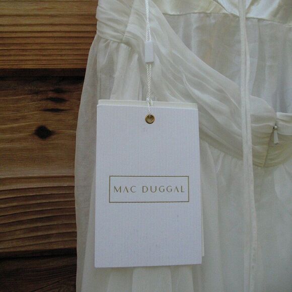 Mac Duggal 67911 Womens  Ruffled Tiered Cut Out Chiffon Gown Dress - Picture 15 of 16